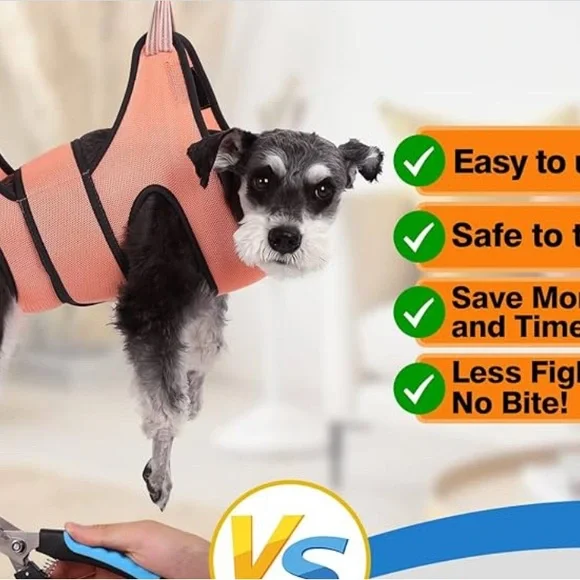 Adjustable Orange Dog Harness - Picture 2 of 5